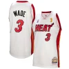 Meraviglioso Versatile Dwyane Wade Miami Heat 2005 06 Authentic Player Jersey White per i Fan Veri