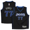 Comodo Eccezionale Luka Dončić Dallas Mavericks Nike Preschool Swingman Replica Jersey City Edition Black per i Fan Veri