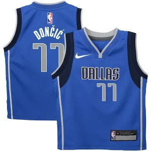 Fascinante Magnifico Trendy Luka Dončić Dallas Mavericks Nike Preschool Swingman Player Jersey Icon Edition Blue per i Fan Veri