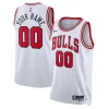 Elegante Bellissimo Moderno Chicago Bulls Nike Unisex Swingman Custom Jersey White Association Edition per i Fan Veri