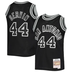 Eccezionale George Gervin San Antonio Spurs Youth 1978/79 Hardwood Classics Swingman Jersey Black per i Fan Veri