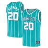 Delizioso Gordon Hayward Charlotte Hornets 2020/21 Fast Break Replica Player Jersey Teal Icon Edition per i Fan Veri