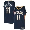 Meraviglioso Delizioso Classico Jrue Holiday New Orleans Pelicans Nike Swingman Jersey Navy per i Fan Veri