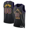 Incantevole Delizioso Los Angeles Lakers Nike Unisex 2023/24 Custom Swingman Jersey Black City Edition per i Fan Veri