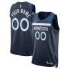 Eccezionale Fantastico Sofisticato Minnesota Timberwolves Nike Unisex Swingman Custom Jersey Navy Icon Edition per i Fan Veri