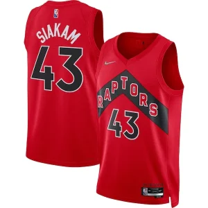 Classico Pascal Siakam Toronto Raptors Nike 2021/22 Diamond Swingman Jersey Icon Edition Red per i Fan Veri