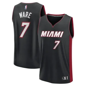 Classico Kel'el Ware Miami Heat Fast Break Replica Player Jersey Icon Edition Black per i Fan Veri