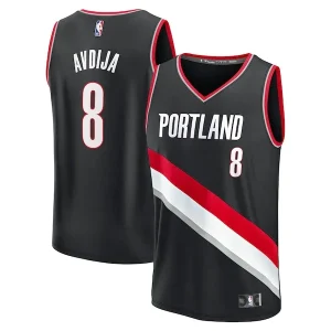 Trendy Deni Avdija Portland Trail Blazers Fast Break Replica Player Jersey Icon Edition Black per i Fan Veri