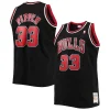 Moderno Carino Scottie Pippen Chicago Bulls Big & Tall Hardwood Classics Swingman Jersey Black/Red per i Fan Veri