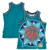 Cool Eccezionale Raffinato Utah Jazz Hardwood Classics Blown Out Fashion Jersey Turquoise per i Fan Veri