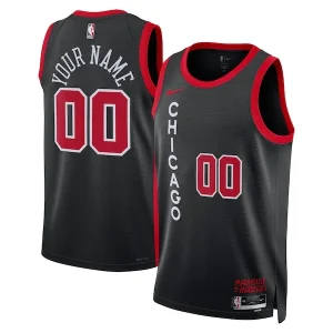 Carino Chicago Bulls Nike Unisex 2023/24 Custom Swingman Jersey Black City Edition per i Fan Veri