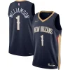 Fascinante Moderno Zion Williamson New Orleans Pelicans Nike 2021/22 Diamond Swingman Jersey Icon Edition Navy per i Fan Veri
