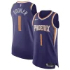 Duraturo Devin Booker Phoenix Suns Nike Authentic Jersey Association Edition Purple per i Fan Veri