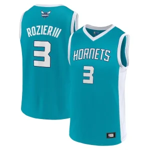 Versatile Robusto Men's Terry Rozier Teal Charlotte Hornets Player Jersey per i Fan Veri