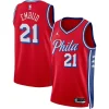 Splendido Joel Embiid Philadelphia 76ers Jordan Brand Unisex Swingman Jersey Statement Edition Red per i Fan Veri
