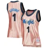 Resistente Penny Hardaway Orlando Magic Women's 75th Anniversary Rose Gold 1993 Swingman Jersey Pink per i Fan Veri