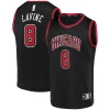 Magnifico Accattivante Zach LaVine Chicago Bulls Fast Break Team Replica Jersey Black Statement Edition per i Fan Veri