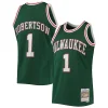 Ottimo Cool Delizioso Oscar Robertson Milwaukee Bucks 1996/97 Hardwood Classics NBA 75th Anniversary Diamond Swingman Jersey Green per i Fan Veri