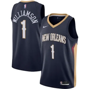 Resistente Carino Zion Williamson New Orleans Pelicans Nike Swingman Jersey Navy Icon Edition per i Fan Veri