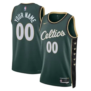 Resistente Eccezionale Comodo Boston Celtics Nike Unisex 2022/23 Swingman Custom Jersey City Edition Kelly Green  per i Fan Veri