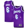 Versatile Accattivante Gorgeous LeBron James Los Angeles Lakers Nike Swingman Player Jersey City Edition Purple per i Fan Veri