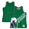 Sofisticato Splendido Robusto Dallas Mavericks Hardwood Classics Blown Out Fashion Jersey Green per i Fan Veri