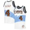 Duraturo Shawn Kemp Cleveland Cavaliers Hardwood Classics Swingman Jersey White per i Fan Veri