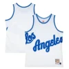 Meraviglioso Los Angeles Lakers Hardwood Classics Blown Out Fashion Jersey White per i Fan Veri