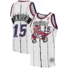Prestigioso Splendido Carino Vince Carter Toronto Raptors 1998/99 Hardwood Classics Swingman Jersey White/Purple per i Fan Veri