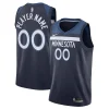 Versatile Stupendo Minnesota Timberwolves Nike Swingman Custom Jersey Navy Icon Edition per i Fan Veri