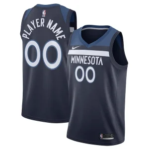 Versatile Stupendo Minnesota Timberwolves Nike Swingman Custom Jersey Navy Icon Edition per i Fan Veri
