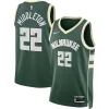 Elegante Duraturo Khris Middleton Milwaukee Bucks Nike Unisex Swingman Jersey Icon Edition Hunter Green per i Fan Veri