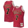 Robusto Toni Kukoc Chicago Bulls Hardwood Classics 1997/98 Lunar New Year Swingman Jersey Red per i Fan Veri