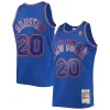 Resistente Meraviglioso Allan Houston New York Knicks 1996/97 Throwback Dark Swingman Jersey Blue per i Fan Veri