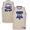 Stupendo Moderno Ben Simmons Philadelphia 76ers Nike Youth 2020/21 Swingman Player Jersey Cream Earned Edition per i Fan Veri
