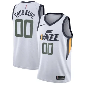 Pratico Splendido Magnifico Utah Jazz Nike Swingman Custom Jersey Association Edition White per i Fan Veri
