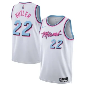 Bellissimo Pratico Prestigioso Jimmy Butler Miami Heat Nike Unisex 2024/25 Swingman Player Jersey City Edition White per i Fan Veri