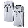 Carino Victor Wembanyama San Antonio Spurs Nike Unisex Swingman Jersey Association Edition White per i Fan Veri
