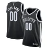 Elegante Brooklyn Nets Nike Unisex Swingman Custom Jersey Black Icon Edition per i Fan Veri