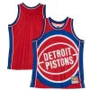 Comodo Detroit Pistons Hardwood Classics Blown Out Fashion Jersey Red per i Fan Veri