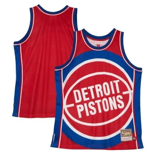 Comodo Detroit Pistons Hardwood Classics Blown Out Fashion Jersey Red per i Fan Veri