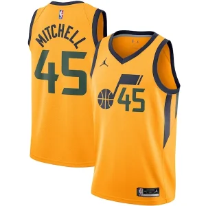 Cool Classico Bellissimo Donovan Mitchell Utah Jazz Jordan Brand 2020/21 Swingman Jersey Statement Edition Gold per i Fan Veri