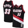 Meraviglioso Gorgeous Bellissimo Scottie Pippen Portland Trail Blazers 1999/00 Hardwood Classics Swingman Jersey Black per i Fan Veri