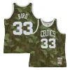 Resistente Sofisticato Larry Bird Boston Celtics Hardwood Classics 1985/86 Ghost Green Swingman Jersey Camo per i Fan Veri