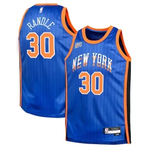 Incantevole Julius Randle New York Knicks Nike Youth Swingman Replica Jersey City Edition Blue per i Fan Veri