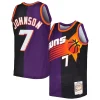 Classico Kevin Johnson Phoenix Suns Hardwood Classics 1996/97 Split Swingman Jersey Purple/Black per i Fan Veri