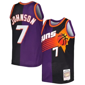 Classico Kevin Johnson Phoenix Suns Hardwood Classics 1996/97 Split Swingman Jersey Purple/Black per i Fan Veri