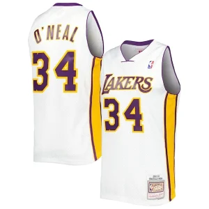 Raffinato Shaquille O'Neal Los Angeles Lakers 2001/02 Hardwood Classics Swingman Jersey White per i Fan Veri