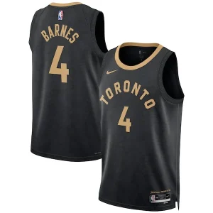 Delizioso Attraente Scottie Barnes Toronto Raptors Nike Unisex 2022/23 Swingman Jersey City Edition Black per i Fan Veri