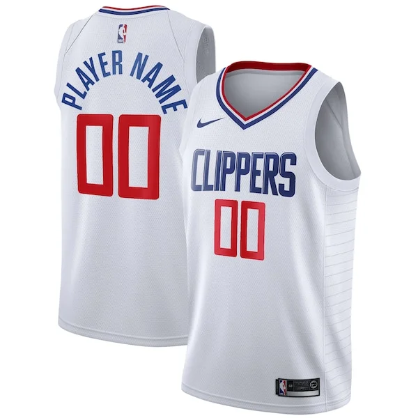 Moderno LA Clippers Nike 2020/21 Swingman Custom Jersey Association Edition White per i Fan Veri